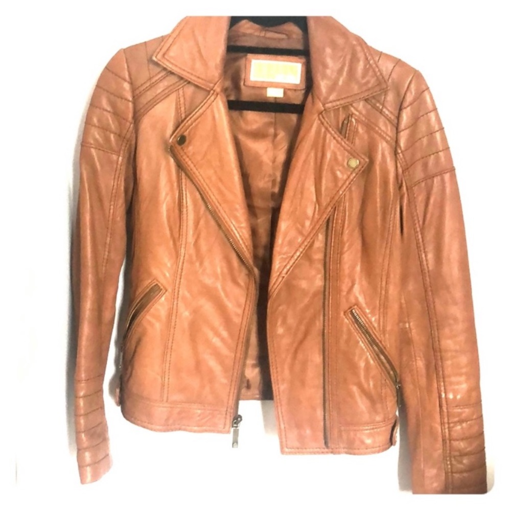 Michael Kors Moto leather jacket